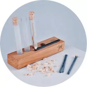 Yoni  3 v 1 Rawtoothbrush® - s vakuovanym kořenem a skleněným pouzdrem 