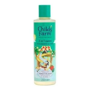 Childs Farm 3v1 Sprchový gel, šampon a kondicionér po plavání jahoda a máta 250 ml
