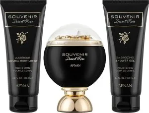 Afnan Souvenir Desert Rose U 100 ml + tělové mléko 100 ml + sprchový gel parfémovaná voda