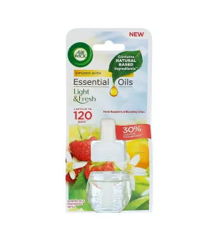 Air Wick Maliny a Květy Citrusů tekutá náplň do elektrického osvěžovače vzduchu 19 ml