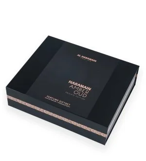 Al Haramain Amber Oud Private Edition dárková sada unisex parfémovaná voda 75 ml + parfémovaná voda 30 ml + tělová mlha