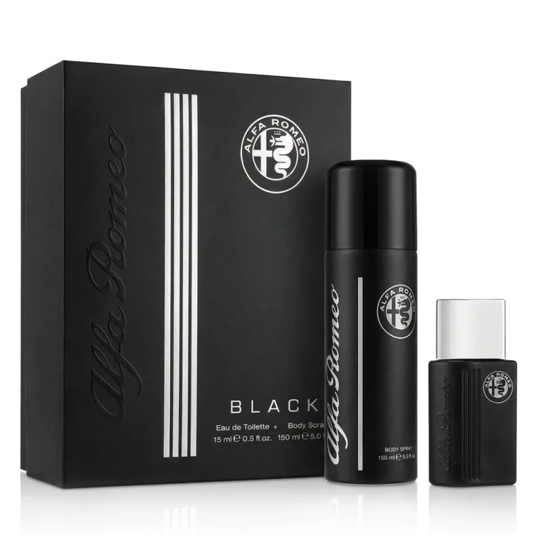 Alfa Romeo Black 15 ml + tělový sprej toaletní voda pro muže