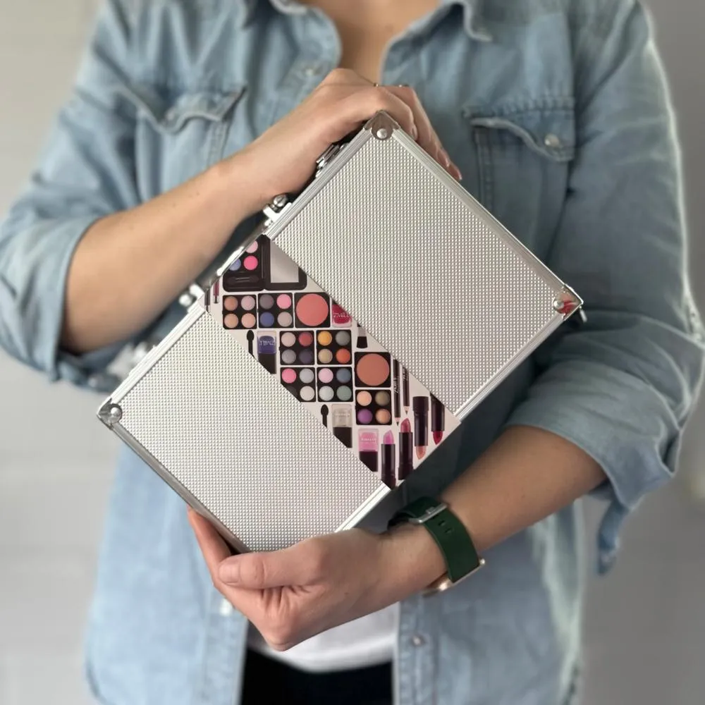 All About Beauty Train Case Complete Makeup Palette