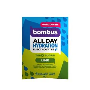 Bombus All Day Hydration Lime elektrolytický nápoj s glutaminem 12 g