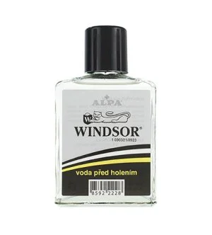 Alpa Windsor voda před holením