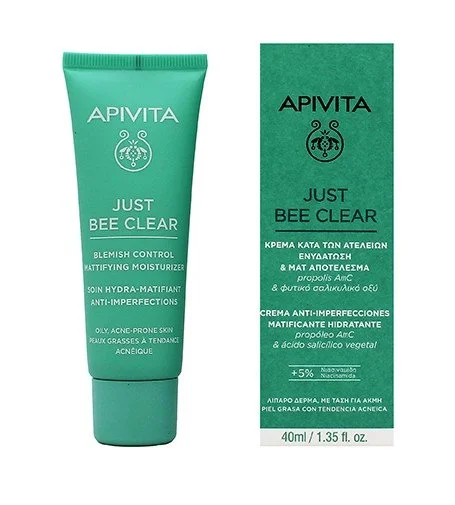 Just Bee Clear Blemish Control Mattifying Moisturizer hydratační krém na obličej s niacinamidem 40 ml