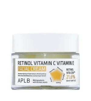 APLB Retinol Vitamin C Vitamin E Facial Cream anti-age pleťový krém