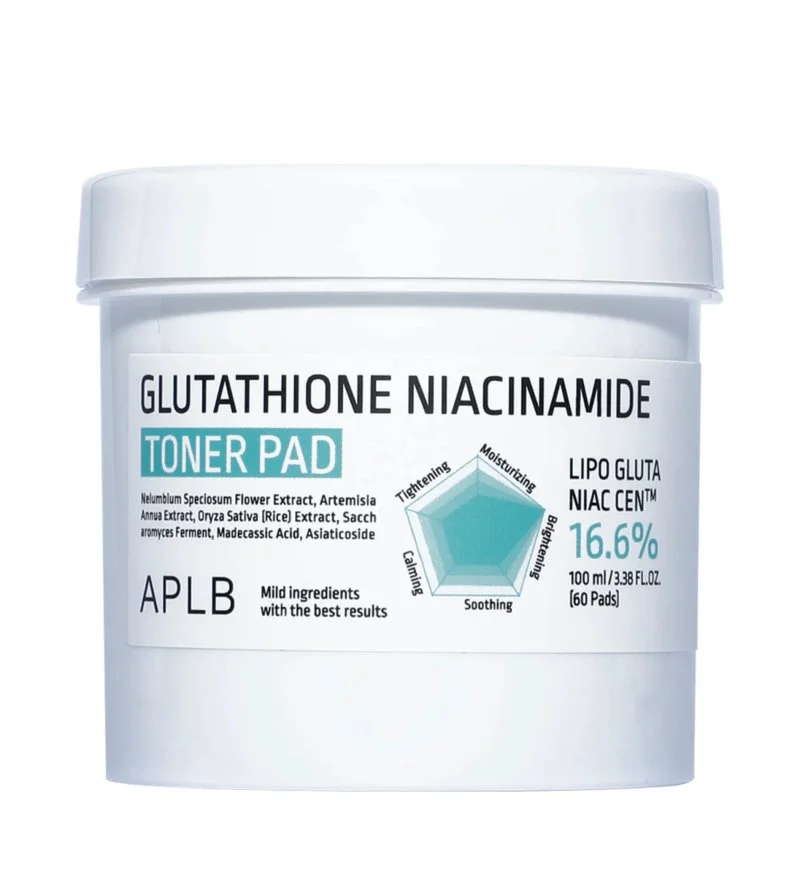 Glutathione Niacinamide Toner Pad hydratačně-rozjasňující tonerové tamponky 60 ks / 100 ml
