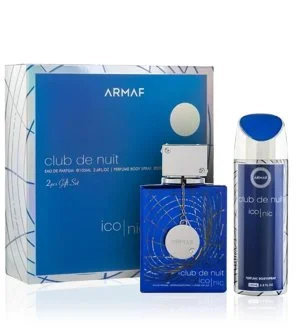 Armaf Club De Nuit Blue Iconic dárková sada 105 ml + tělový sprej parfémovaná voda pro muže