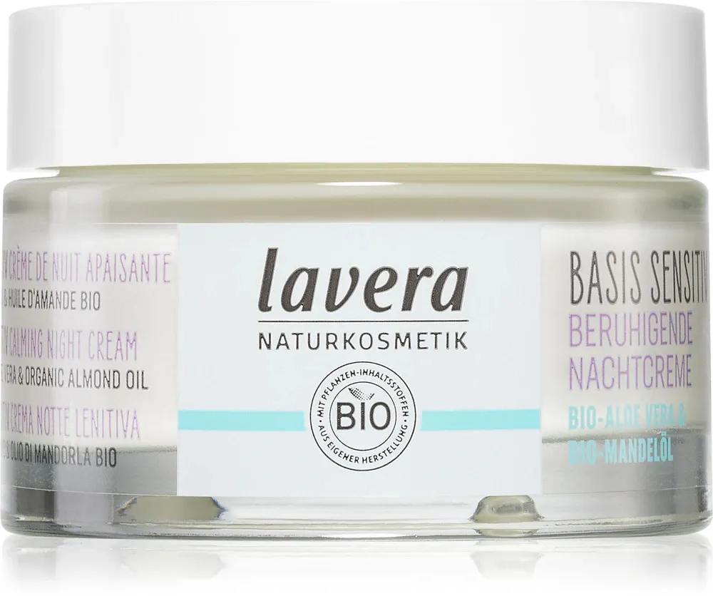 Lavera Basis Sensitiv Zklidňující noční krém bez parfemace 50 ml
