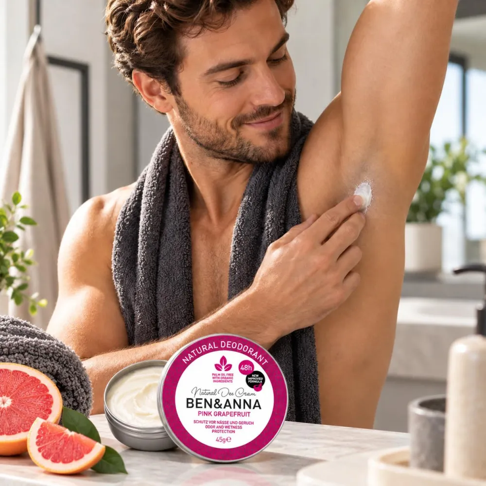 Ben & Anna Krémový deodorant Růžový grapefruit (45 g)