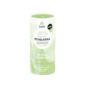 Ben & Anna Tuhý deodorant Sensitive (40 g) - Citrón a limetka - bez obsahu jedlé sody