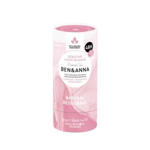 Ben & Anna Tuhý deodorant Sensitive (40 g) - Třešňový květ - bez obsahu jedlé sody