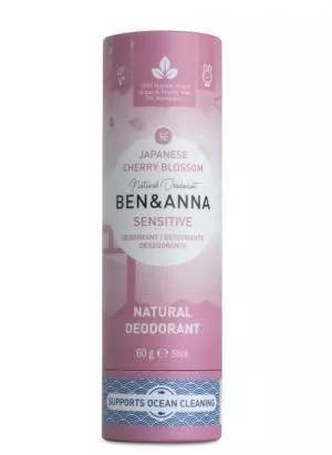 Ben & Anna Tuhý deodorant Sensitive (60 g) - Třešňový květ