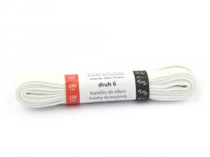 Bílé tkaničky do bot