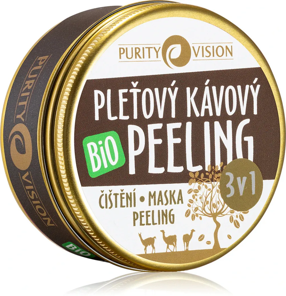 Purity Vision Bio Kávový pleťový peeling 3v1 70 ml