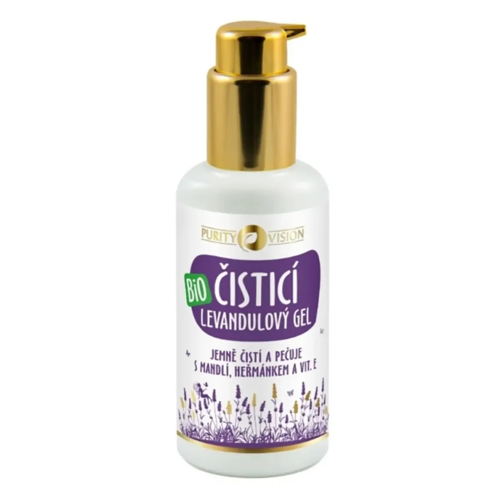 Purity Vision Bio Levandulový čisticí gel s mandlí, heřmánkem a vit. E 100 ml