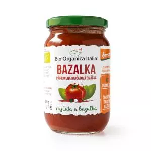 Bio organica Italia Omáčka rajčatová s bazalkou 350 g BIO   BIO ORGANICA ITALIA