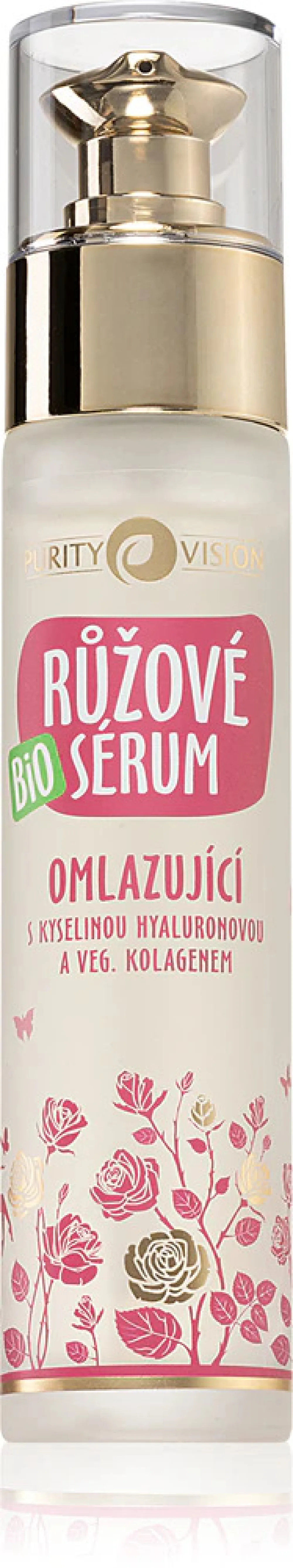 Purity Vision Bio Růžové omlazující hyaluronové sérum 50 ml