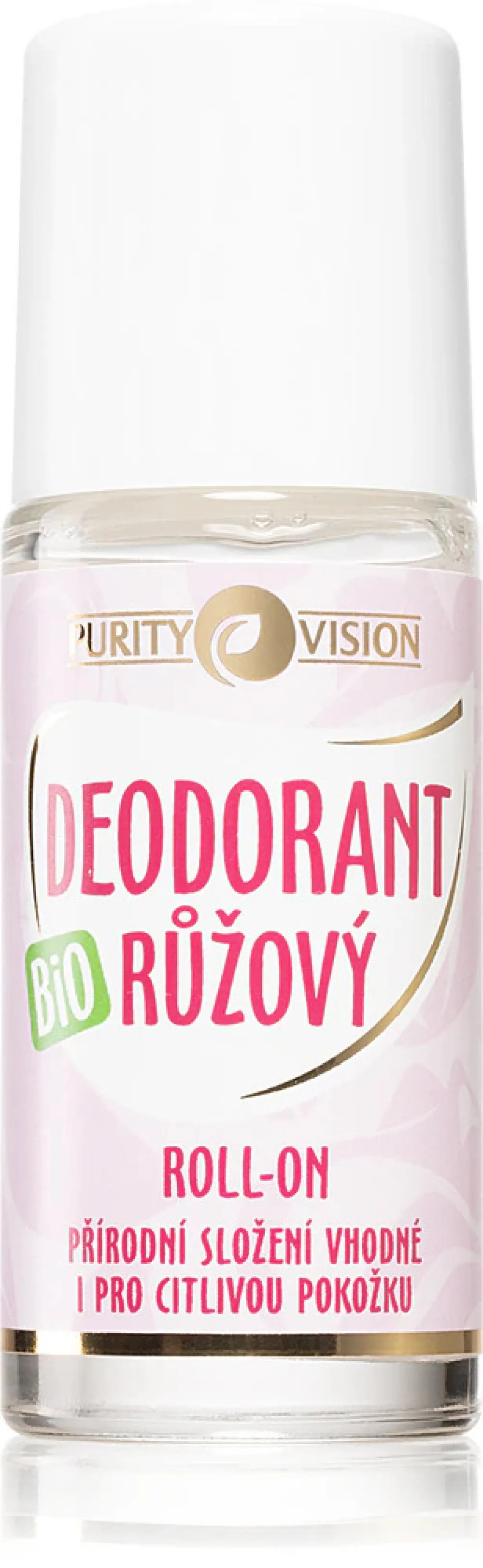 Purity Vision Bio Růžový Deodorant roll-on 50 ml