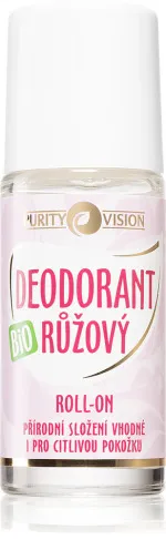 Purity Vision Bio Růžový Deodorant roll-on 50 ml