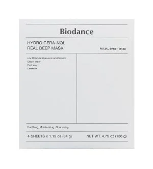Biodance Hydro Cera-Nol Real Deep Mask hydratační hydrogelová pleťová maska 4x34 g