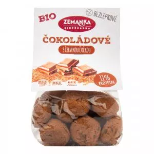 Biopekárna Zemanka s.r.o. Hrudky čočkové s kokosem a čokoládou bezlepkové 100 g BIO   ZEMANKA
