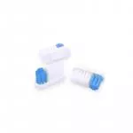 Lamazuna Bioplastový zubní kartáček s vyměnitelnou hlavicí, středně tvrdý, modrý