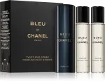 Bleu de Chanel kapesní sprej plnitelný 20 ml + Parfém náplň 2 x parfém pro muže