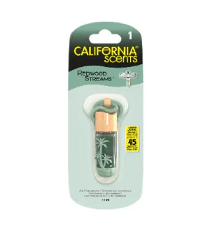 California Scents Hanging Vial Redwood Streams vůně do auta 5 ml