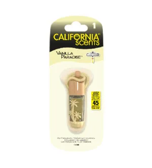 California Scents Hanging Vial Vanilla Paradise vůně do auta 5 ml