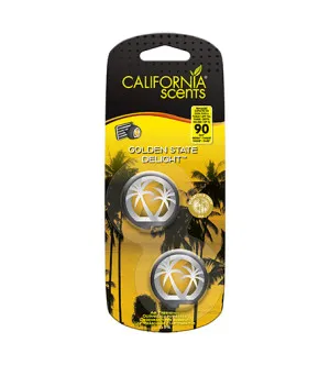 California Scents Mini Diffuser Golden State Delight vůně do auta 2 x 3 ml
