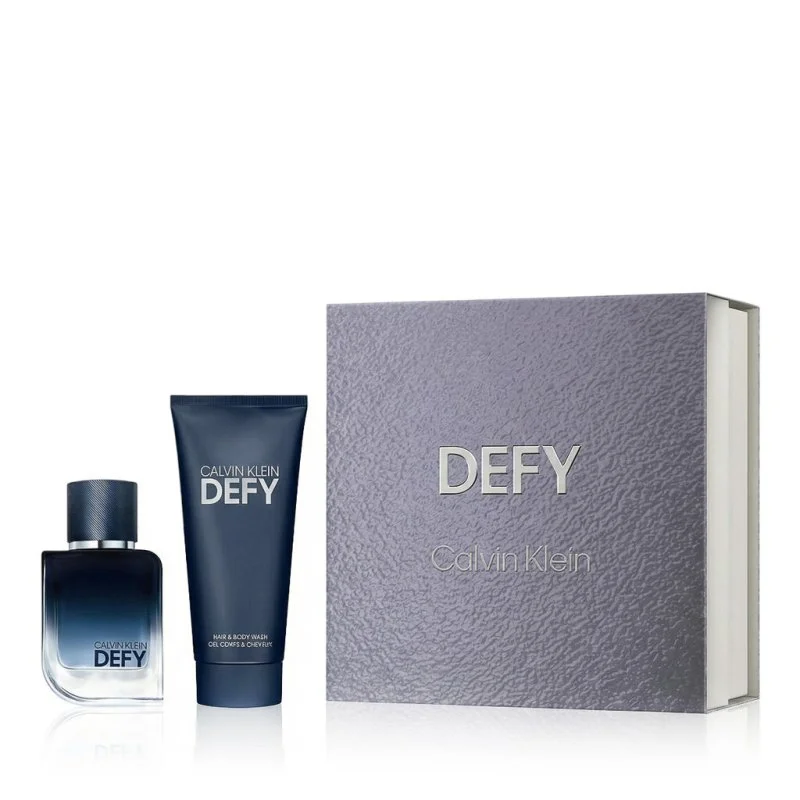 Defy Eau de EDP 50 ml + SG na tělo i vlasy parfém pro muže 100 ml