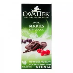 Cavalier Čokoláda hořká lesní směs se sladidly 85 g  CAVALIER