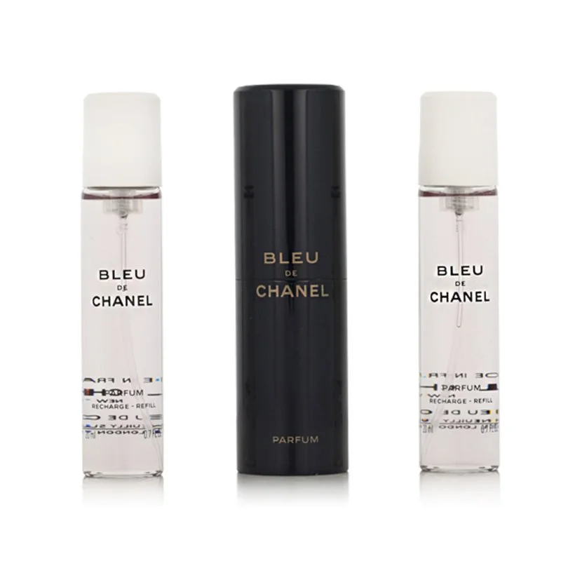 Chanel Bleu de Chanel kapesní sprej plnitelný 20 ml + Parfém náplň 2 x parfém pro muže 20 ml