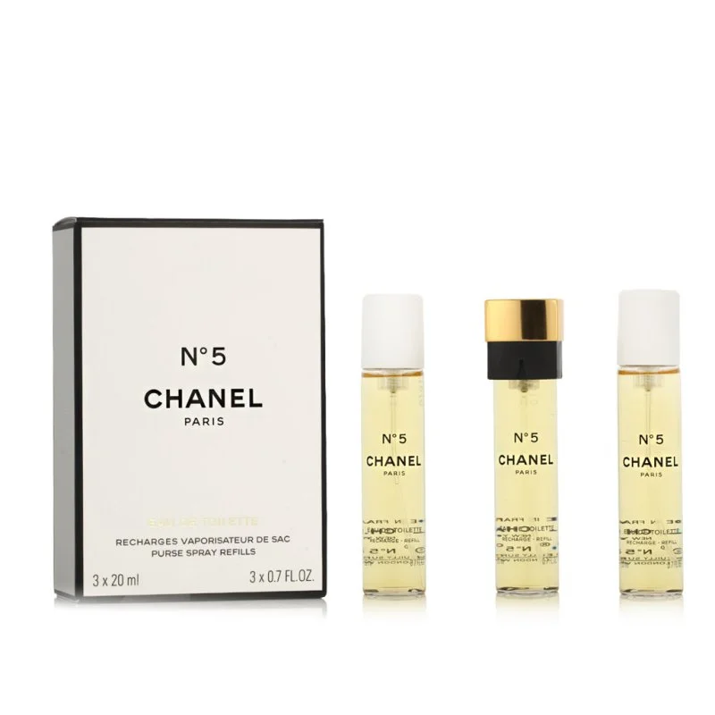 Chanel No 5 3 x 20 ml náplň do kapesního spreje toaletní voda pro ženy