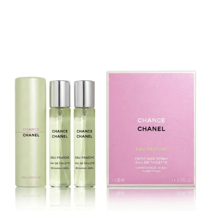 Chance Eau Fraîche náplň 2 x 20 ml + EDT náplň s rozprašovačem toaletní voda pro ženy