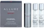 Allure Homme Sport Eau Extreme toaletní voda 3x20 ml pro muže plnitelný flakón