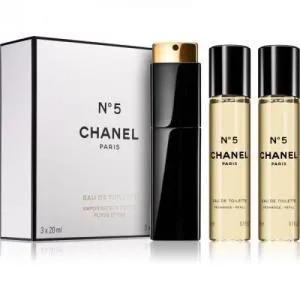Chanel No 5 EDT plnitelný 20 ml + EDT náplň 2 x 20 ml W