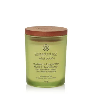Chesapeake Bay Awaken + Invigorate Lemongrass Eucalyptus vonná svíčka 96 g