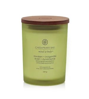 Chesapeake Bay Awaken + Invigorate Lemongrass Eucalyptus vonná svíčka 250 g