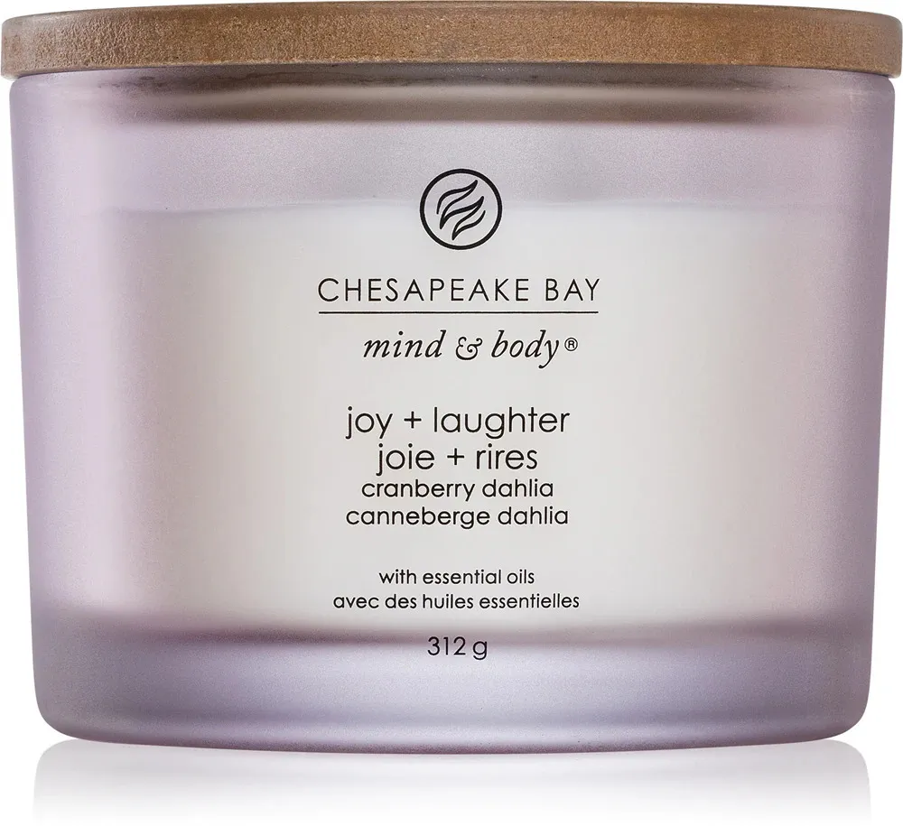 Joy + Laughter vonná svíčka se 3 knoty 312 g