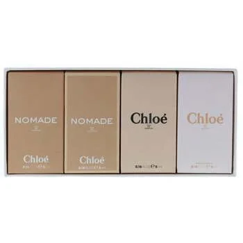 Les Parfums dárková sada toaletní voda Chloé 5 ml + toaletní voda Nomade 5 ml + Chloé 5 ml + parfémovaná voda Nomade parfémovaná voda pro ženy