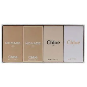 Chloé Les Parfums dárková sada toaletní voda Chloé 5 ml + toaletní voda Nomade 5 ml + Chloé 5 ml + parfémovaná voda Nomade parfémovaná voda pro ženy