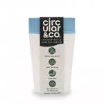 Circular Cup (227 ml) - krémová/tyrkysová - z jednorázových papírových kelímků