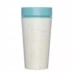 Circular Cup (340 ml) - krémová/tyrkysová - z jednorázových papírových kelímků