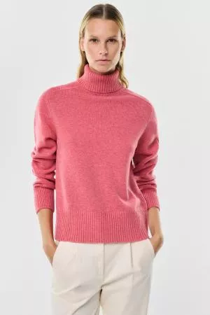 Ecoalf Cisa Knit Woman Dark Pink Melange