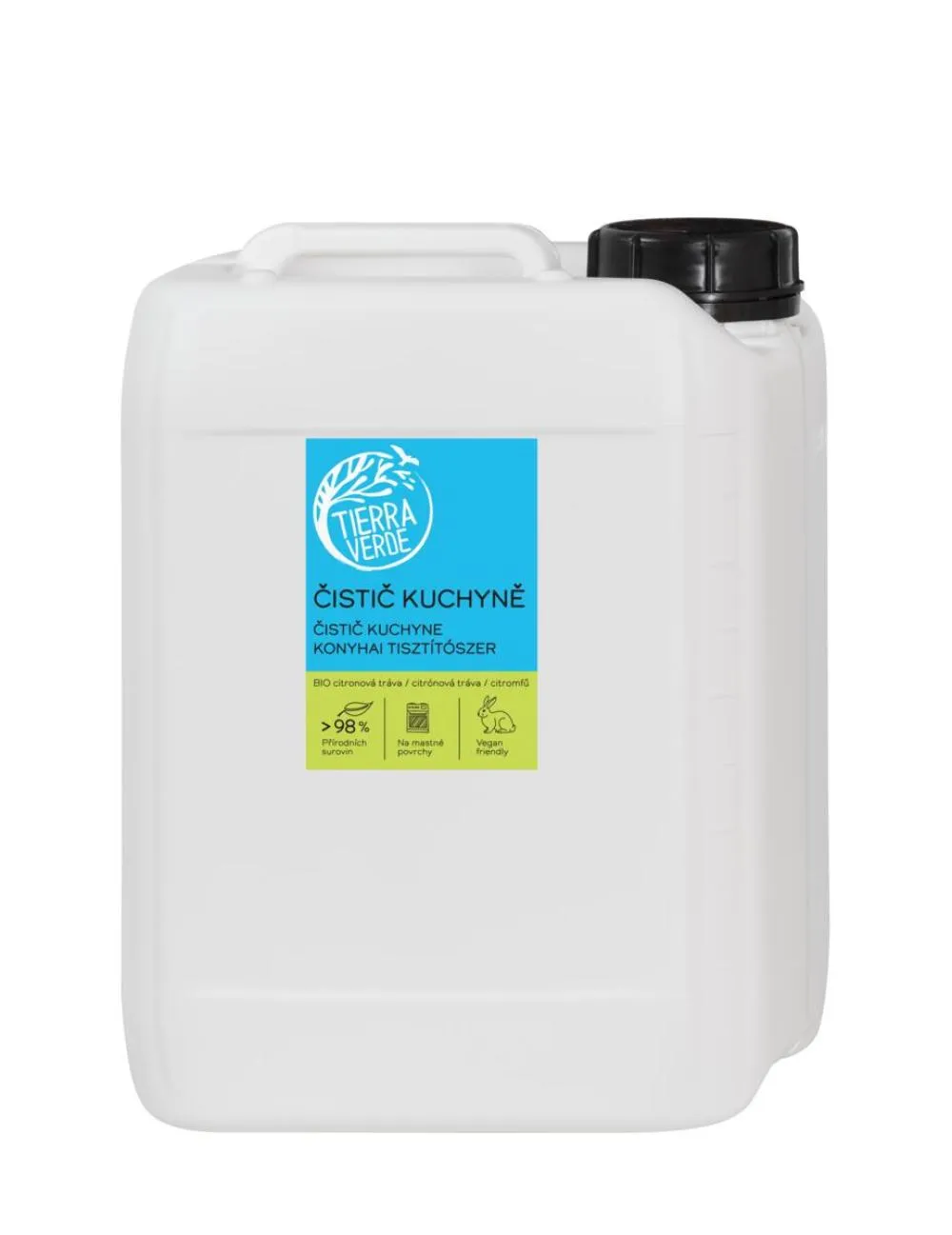 Tierra Verde Čistič kuchyně s BIO silicí citronové trávy 5 l 