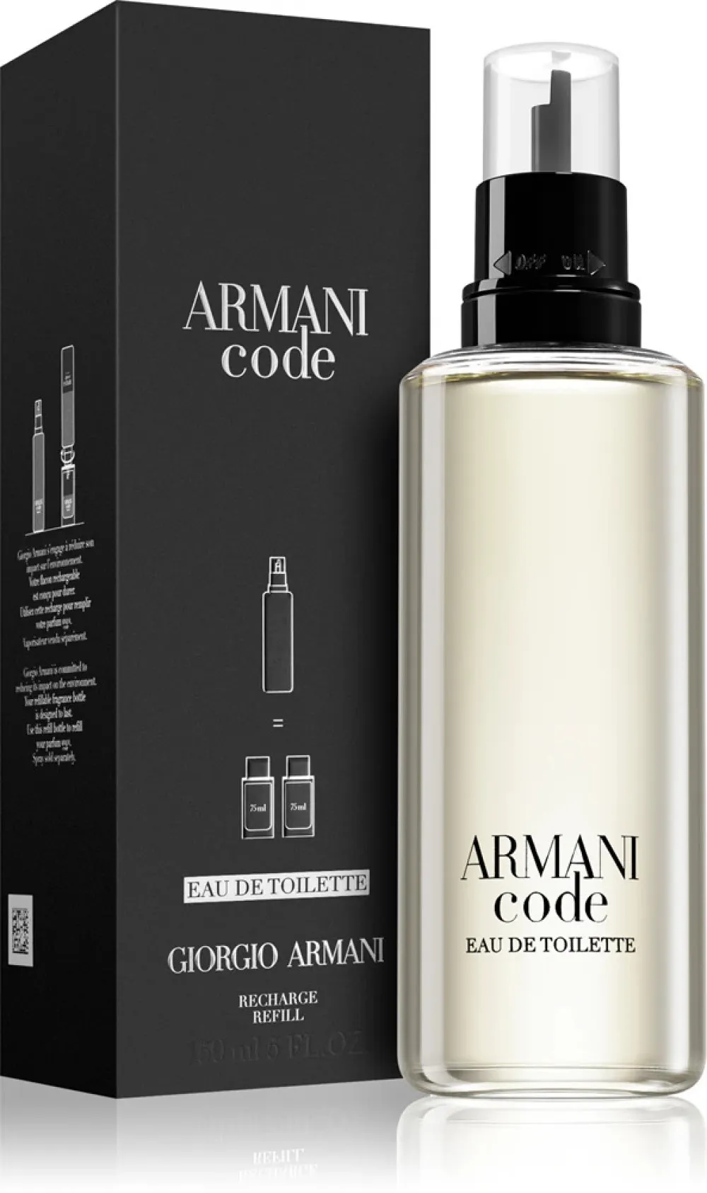 Code Homme plnitelný toaletní voda pro muže 50 ml