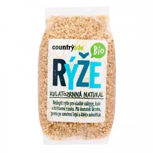 Country Life Rýže kulatozrnná natural 500 g BIO   COUNTRY LIFE